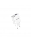 Мережевий зарядний пристрій Aspor A827 IQ (USB/2.4A) — білий