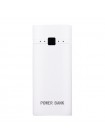 Корпус УМБ для акумуляторів 2x18650 max 5600 mA USB microUSB з ліхтариком Білий (2x18650 White) Power