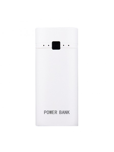 Корпус УМБ для акумуляторів 2x18650 max 5600 mA USB microUSB з ліхтариком Білий (2x18650 White) Power