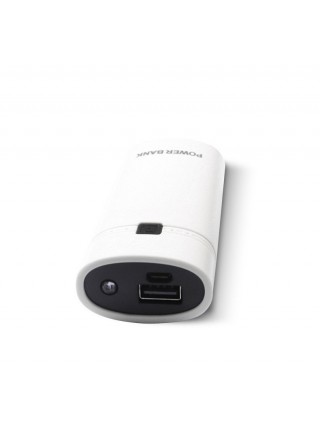 Корпус УМБ для акумуляторів 2x18650 max 5600 mA USB microUSB з ліхтариком Білий (2x18650 White) Power