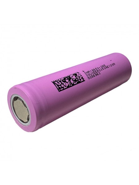 Акумулятор літієвий Li-Ion 18650 4,2V INR 5C 30mΩ 2600 mAh Реальний для складок (INR1865026E)