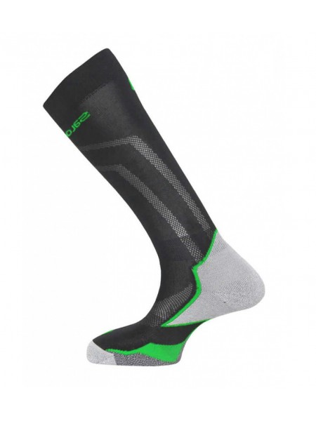 Шкарпетки гірськолижні Salomon X-MAX M 39-41 Black/Grey Green