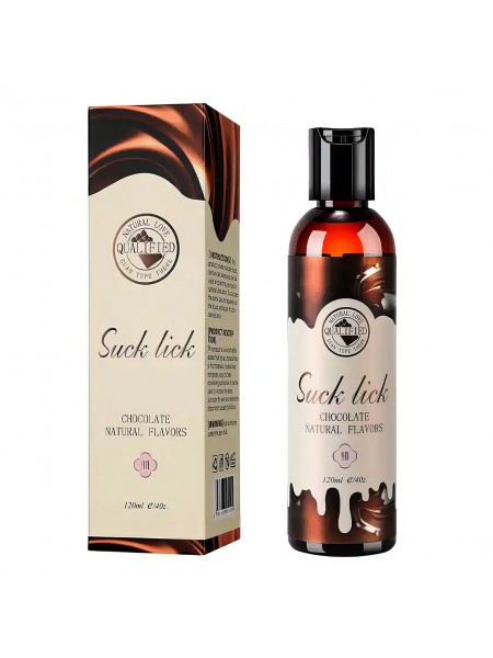 Лубрикант Suck Lick з ароматом шоколаду 120 ml COKELIFE