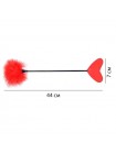 Стек у формі серця з пером Feather Heart Teaser Red Vscnovelty