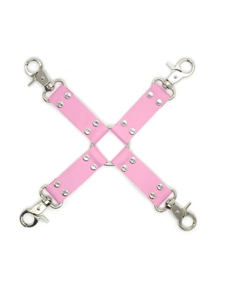 Хрестовина-фіксатор для наручників і наножників Bdsm Cross Pink Vscnovelty