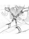 Хрестовина-фіксатор для наручників і наножників Bdsm Cross Pink Vscnovelty