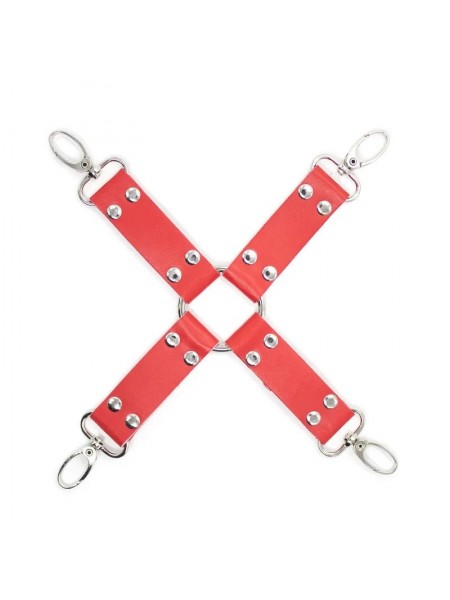 Хрестовина-фіксатор для наручників і наножників Bdsm Cross Red Vscnovelty
