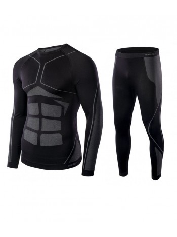 Комплект термобілизни чоловічий Hi-Tec Buraz SET Black/Grey M/L