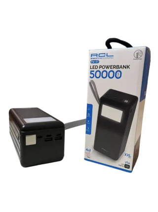 Повербанк ACL PW-07 50000 mah зі швидким заряджанням і LED-ліхтариком Лампа powerbank (1756375431)