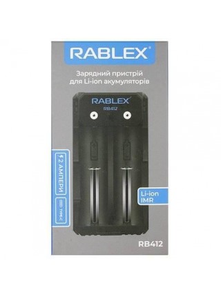 Зарядний пристрій для Li-ion акумуляторів Rablex RB412 2a/Type-C