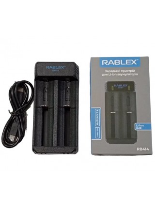 Зарядний пристрій для Li-ion акумуляторів Rablex RB414 2A Type-C