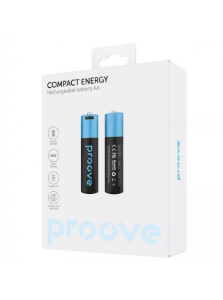 Акумуляторні батарейки Proove Compact Energy AA Type-C 1.5V 2600mAh 2 шт.