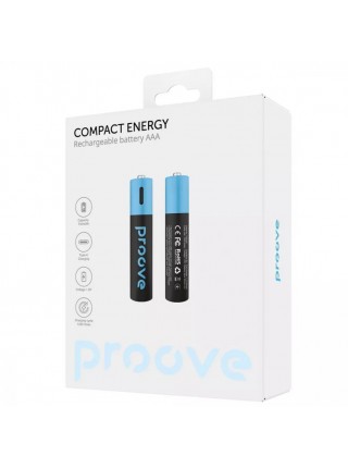 Акумуляторні батарейки Proove Compact Energy AAA Type-C 1.5V 750 mAh 2 pcs