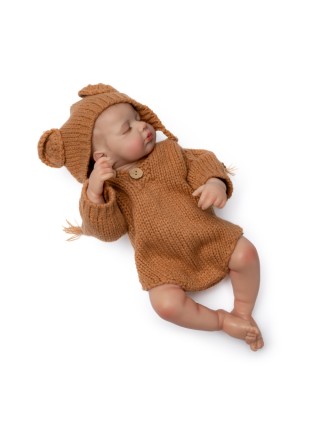 Силіконова колекційна лялька Хлопчик Тед Повністю Анатомічна Reborn Doll Висота 50 см (766)