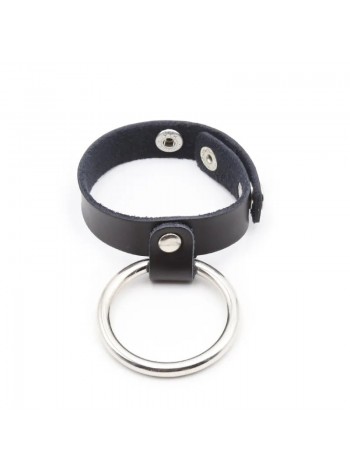Ерекційне кільце з ремінцем Metal Cock Ring Ball Divider Vscnovelty