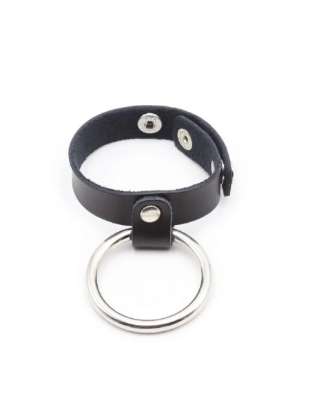 Ерекційне кільце з ремінцем Metal Cock Ring Ball Divider Vscnovelty