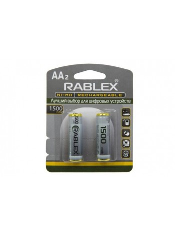 Акумуляторна батарейка Rablex HR6 AA NI-MH 1500mAh 2 шт.