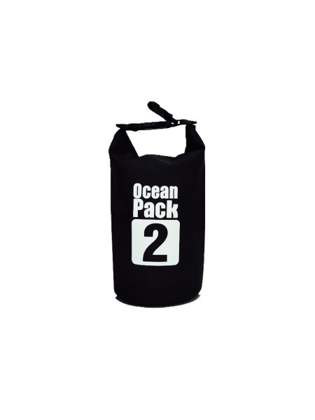 Водонепроникна сумка рюкзак гермомішок Ocean Pack 2 л Black (55355215)