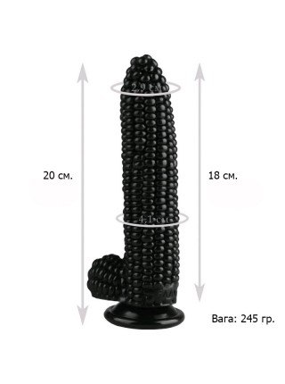 Фалоїмітатор Corn на присоску 20*4 см We Love
