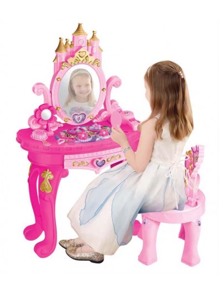 Дитячий ігровий набір косметичний JC Toys столик з набором аксесуарів для макіяжу Girl (AUAU01)