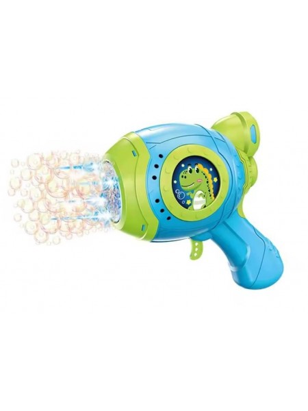 Іграшковий дитячий пістолет генерувальний бульбашки Dino Bubble Gun синій (AUAU07)