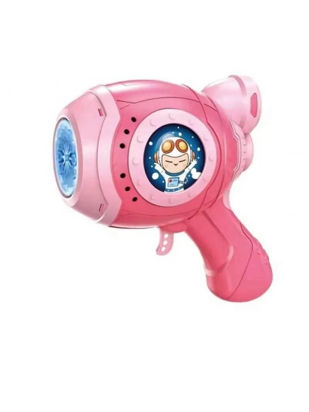 Іграшковий дитячий пістолет генерувальний бульбашки Dino Bubble Gun рожевий (AUAU07)