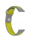 Ремінець BeWatch sport-style для Xiaomi Amazfit BIP Сіро-Жовтий (1010146)