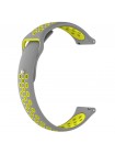 Ремінець BeWatch sport-style для Xiaomi Amazfit BIP Сіро-Жовтий (1010146)