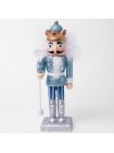 Фігурка декоративна Novogod'ko Лускунчик 20 см дерево блакитний (974682)