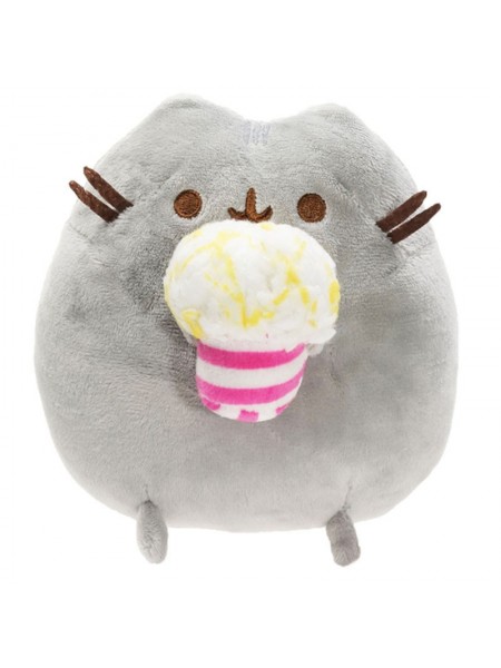 М'яка іграшка 2Life Pusheen cat 18х15 см з попкорном Сірий (v-12141)