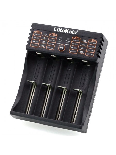 Зарядний пристрій LiitoKala Lii-402 для 4 акумуляторів Li-Ion/LiFePO4/Ni-Mh Black