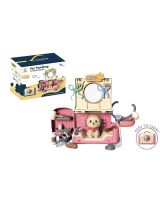 Дитячий набір лікаря Chengmei Toys Pet Handbag 16 елементів Pink (144821)