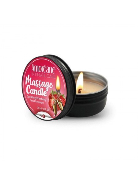 Масажна свічка Amoreane Sparkling Strawberry 30 мл SO4477