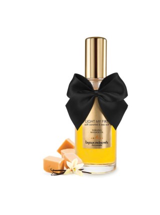 Розігрівальна олія Bijoux Indiscrets LIGHT MY FIRE — Caramel&Sea salt 100 мл