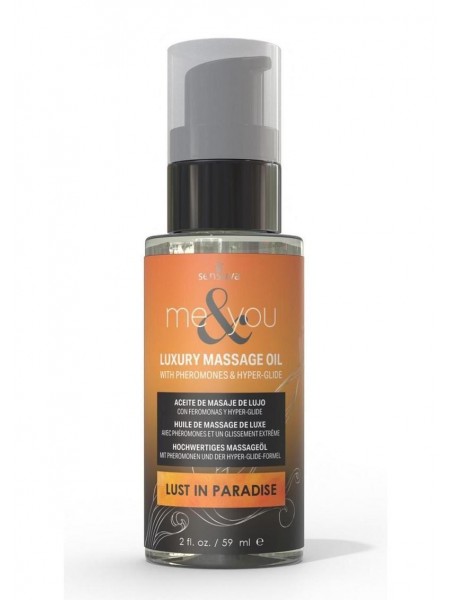 Масажна олія Sensuva Me&You Lust in Paradise Lemon Ginger Orange Vanilla&Sugar 59 мл