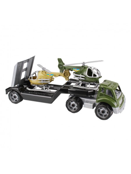 Військовий транспорт Technok Toys Автовоз і 2 гелікоптери Різнобарвний (122465)