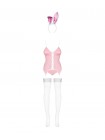 Еротичний костюм зайчики Obsessive Bunny suit 4 pcs pink S/M (SO7254)