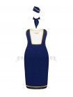 Еротичний костюм стюардеси Obsessive Stewardess uniform M/L Синій (SO7730)