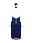 Еротичний костюм стюардеси Obsessive Stewardess uniform M/L Синій (SO7730)