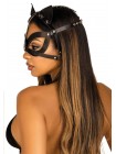 Маска кішечки Leg Avenue Vegan leather studded catmask Black