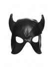 Маска Master Series Dungeon Demon Bondage Mask with Horns Black