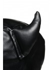 Маска Master Series Dungeon Demon Bondage Mask with Horns Black