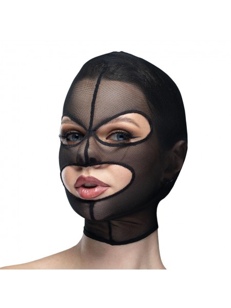 Маска сітка з відкритим ротом і очима Feral Feelings Mask Black