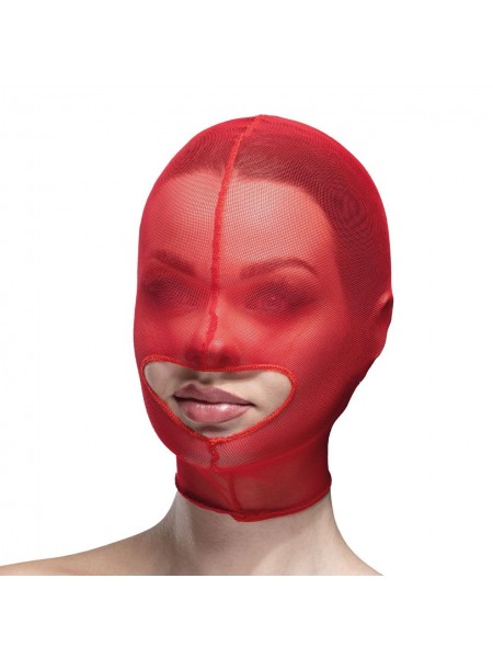 Маска сітка з відкритим ротом Feral Feelings Hood Mask Red