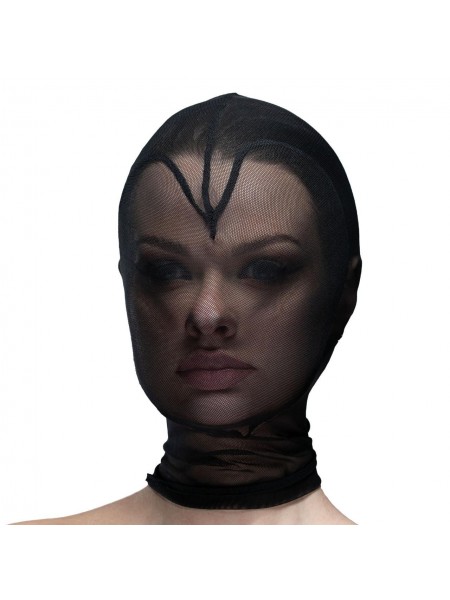 Маска серця сітка з повністю закритим обличчям Feral Feelings Hearts Mask Black