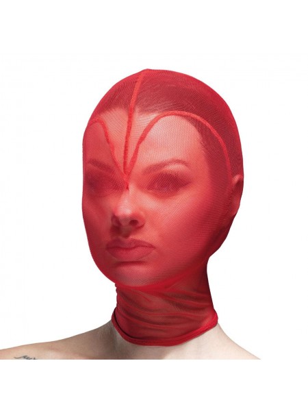 Маска серце сітка з повністю закритим обличчям Feral Feelings Hearts Mask Red