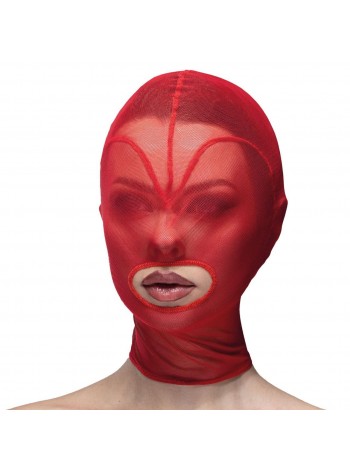 Маска серця сітка з відкритим ротом Feral Feelings Hearts Mask Red
