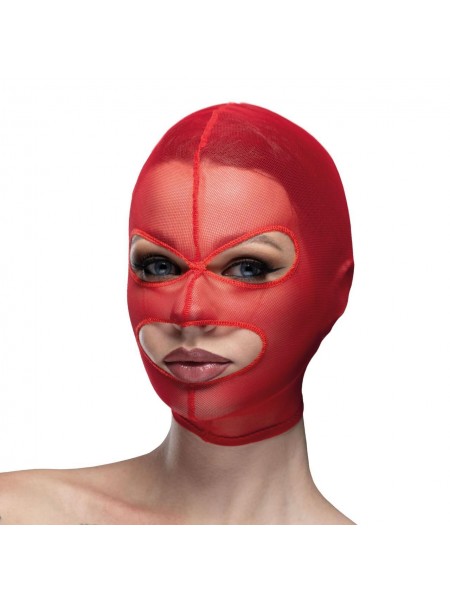 Маска сітка з відкритим ротом і очима Feral Feelings Mask Red