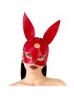 Шкіряна маска Зайчики Art of Sex Bunny mask Червоний