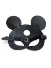 Шкіряна маска зайчика Art of Sex Mouse Mask Чорний